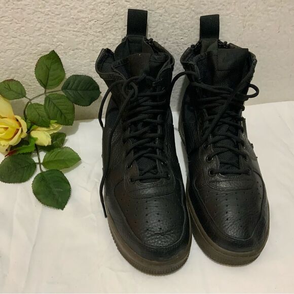 Nike SF Air Force 1 Mid Black Hazel Goddess Division Utility 917753-002 Men’s - Picture 7 of 14